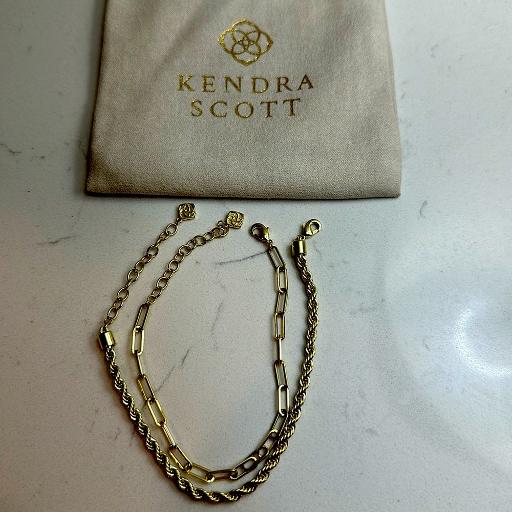 Kendra Scott Olivia Set of 2 Bracelets Gold